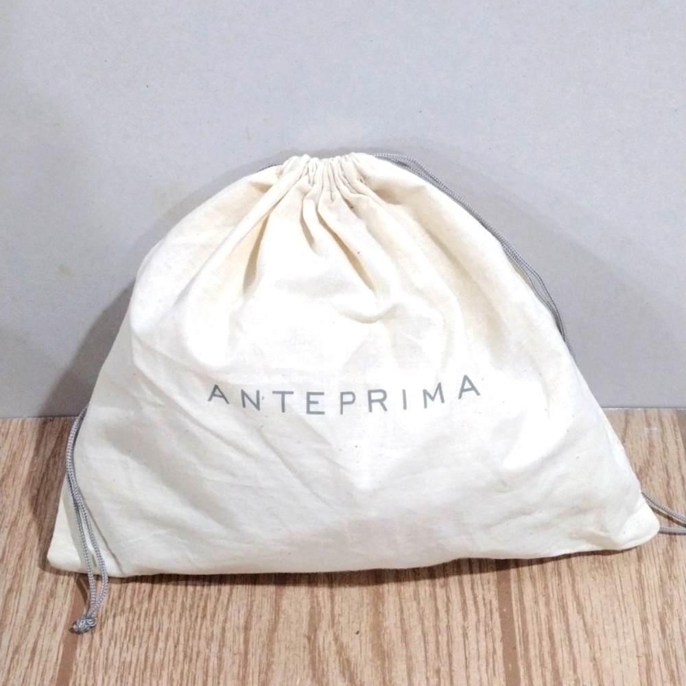 ANTEPRIMA Designer Storage Dust Bag – Cream Fabric Drawstring Closure 11.5 x 9.5